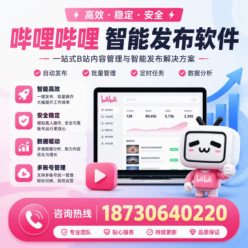 哔哩哔哩智能发布软件适用场景分析：在 巴中 的最佳实践