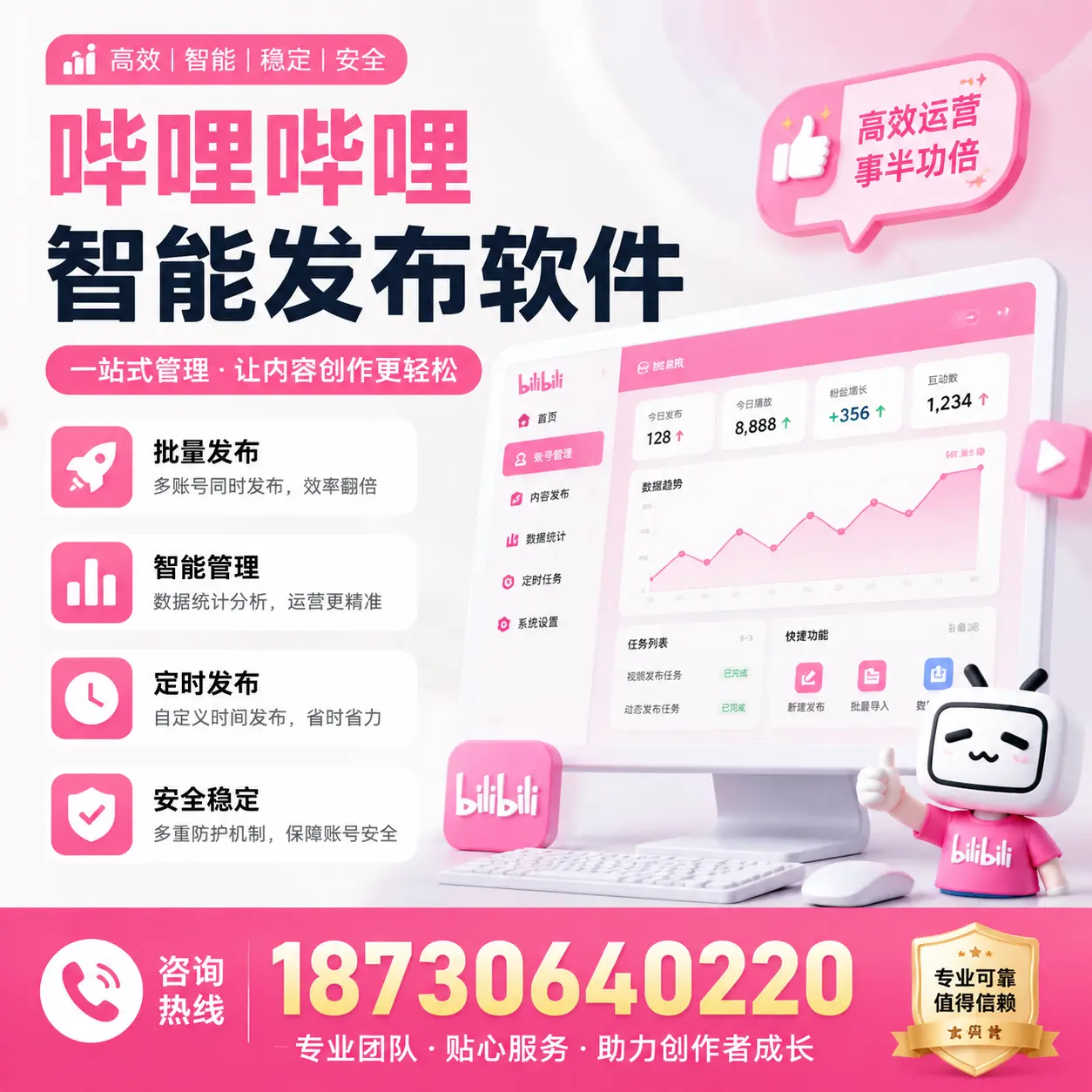 如何评估哔哩哔哩智能发布软件的ROI？巴中 企业必读